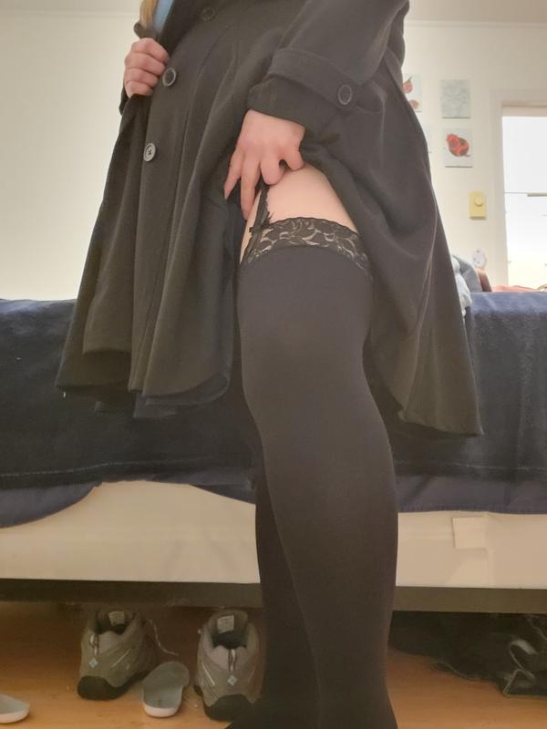 Plus Size - Thigh High Faux Garter