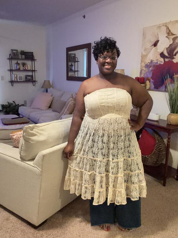 Plus Size - Festi Lace Midi Top - Torrid