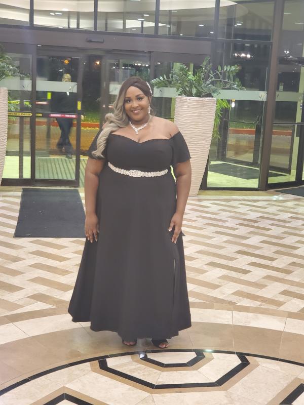 torrid black off the shoulder dress Plus Size - Special Occasion Black Satin Off Shoulder Gown