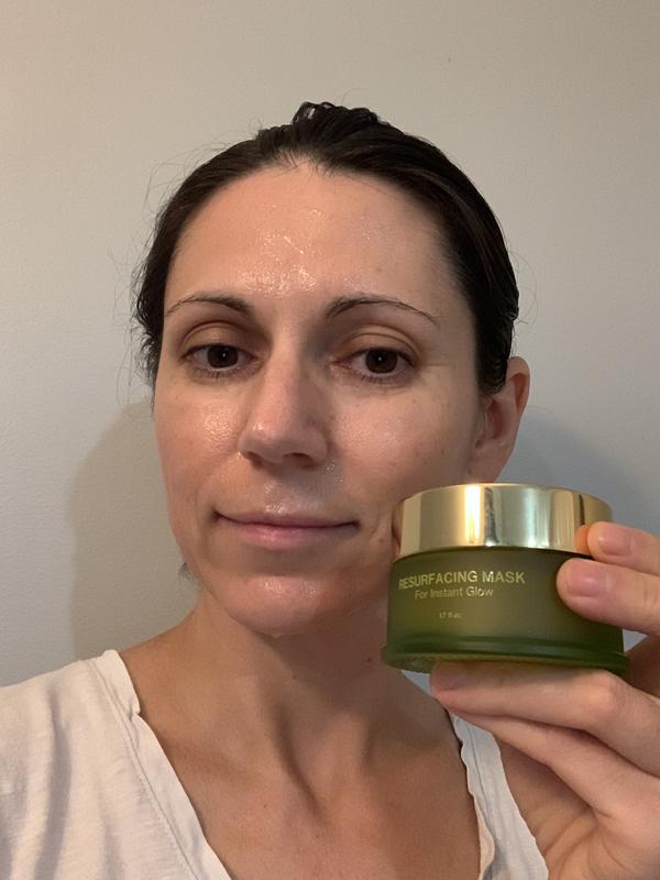 Customer photo for "Brightens the skin"