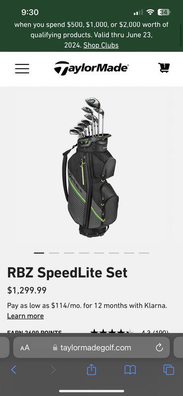 RBZ SpeedLite Complete Set | TaylorMade