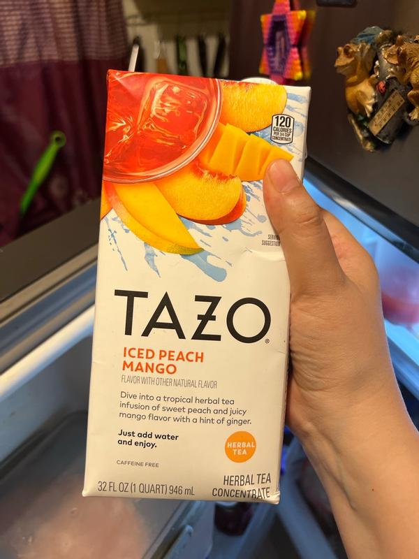 TAZO Iced Peach Mango Herbal Tea Concentrate | TAZO® Tea | TAZO