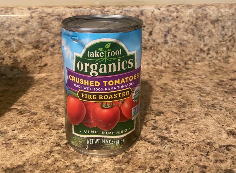 Crushed Tomatoes, Canned Fire Roasted | Take Root Organics