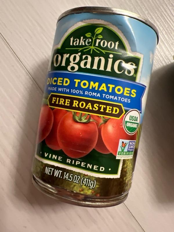 【TOMATO即購入OK 非喫煙・ペット無】 Fire Roasted Diced Tomatoes, Canned | Take Root Organics