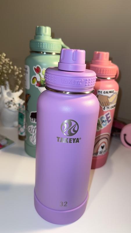 Takeya Originals Vacuum Insulated Stainless Steel Water Bottle, 32 oz, White