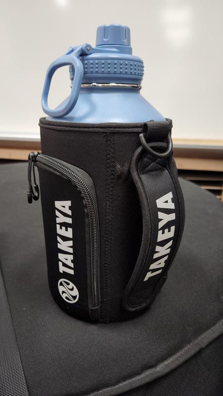 Takeya Hydrotex Easy Grip Bottle Sling, Great for Pickleball, 32 and 40 Ounce Bottles, Onyx
