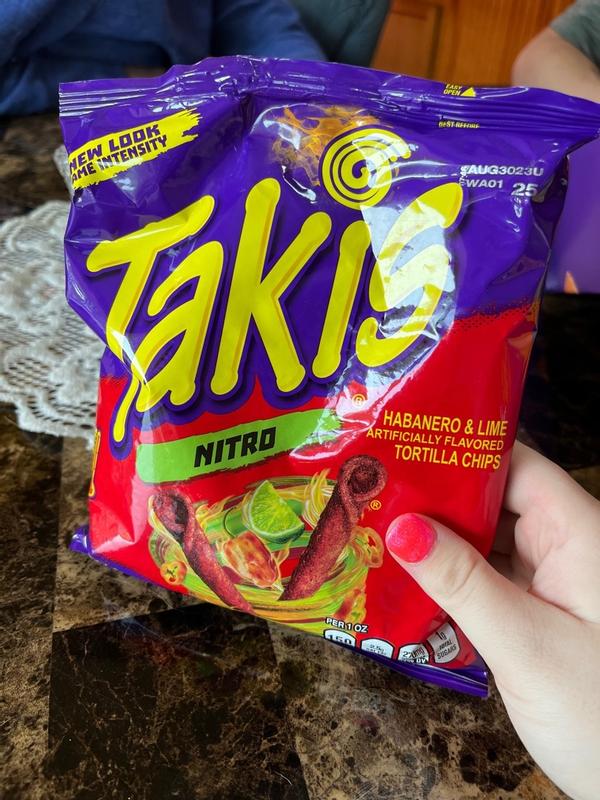 Takis Nitro 9.9 oz Sharing Size Bag, Habanero & Lime Rolled Tortilla Chips