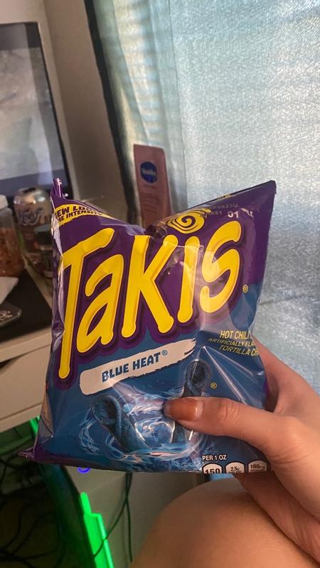  Takis Blue Heat Rolled Tortilla Chips, Hot Chili