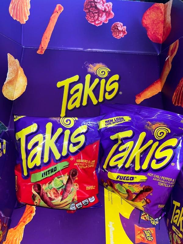 Takis Fuego New Look Same Intensity Tortilla Chips Hot Chili Pepper & Lime  9.9 o