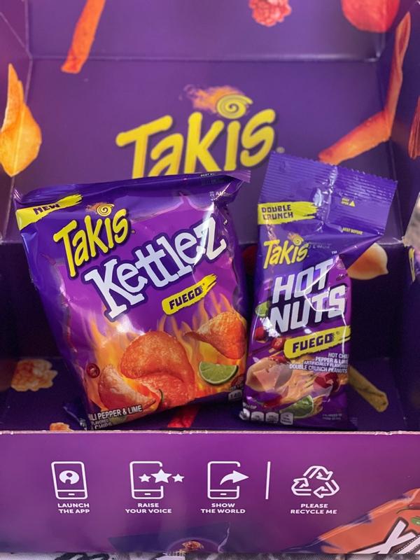 Takis Kettlez Fuego Kettle-Cooked Potato Chips Hot Chili Pepper & Lime