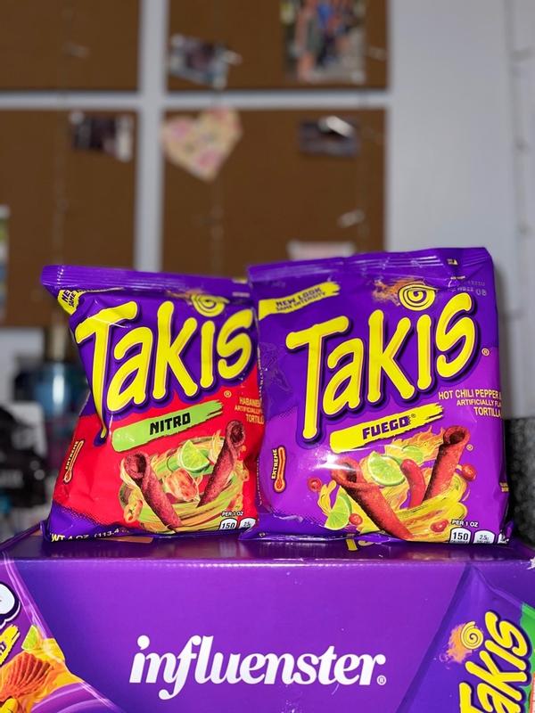 Takis waves fuego, hot chili pepper and lime artificially flavored potato  chips, 8oz bag, Five Below
