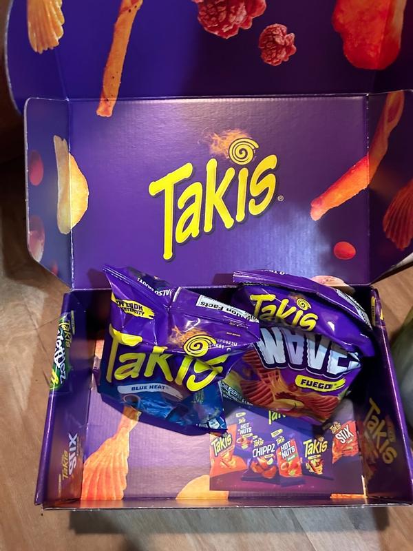 Takis blue heat rolled tortilla chips, hot chili pepper