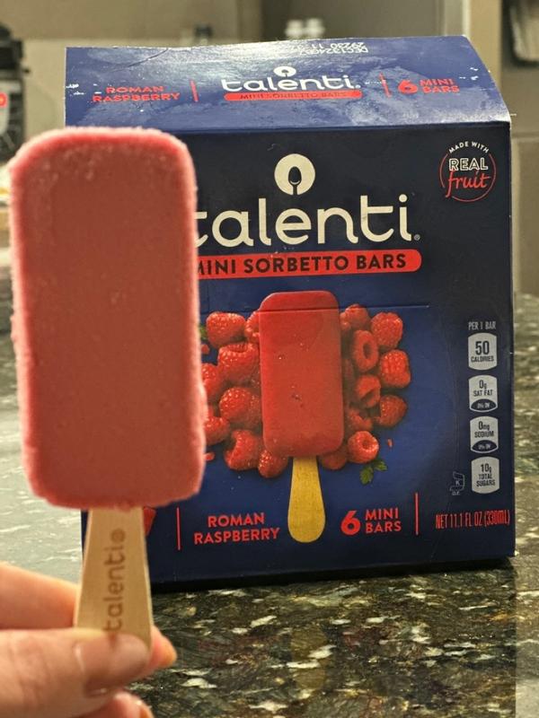 Talenti Mini Sorbetto Bar Roman Raspberry, 11.1 oz, 6 count