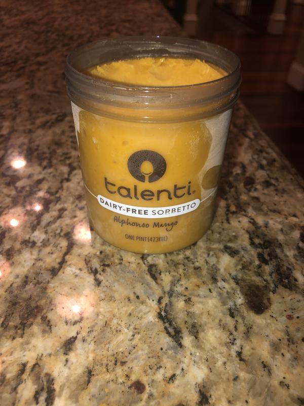 Talenti Dairy Free Sorbetto, Alphonso Mango, 1 pint