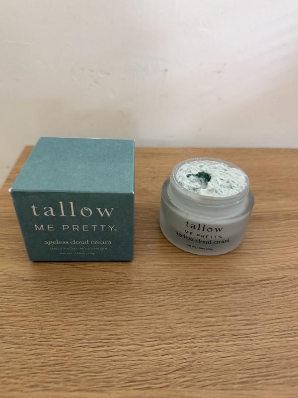 Customer photo for "Scented, thick cream, but clean ingredients"