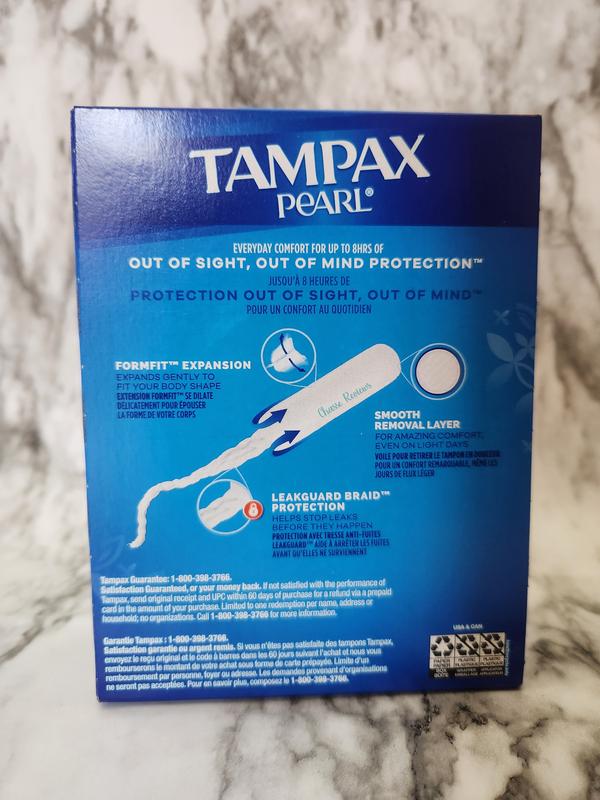 Tampax Pearl Tampons with LeakGuard Braid, Ultra Absorbency, 60 Ct