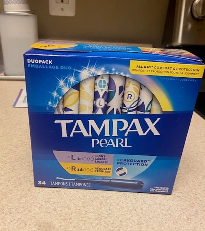 Tampax Pearl Tampons, with LeakGuard Braid, Light Absorbency