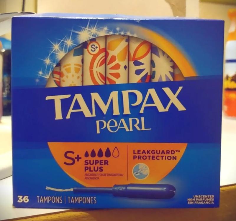 Tampax Pearl Tampons Plastic Applicator Super Plus Unscented 3 boxes of 36  Count