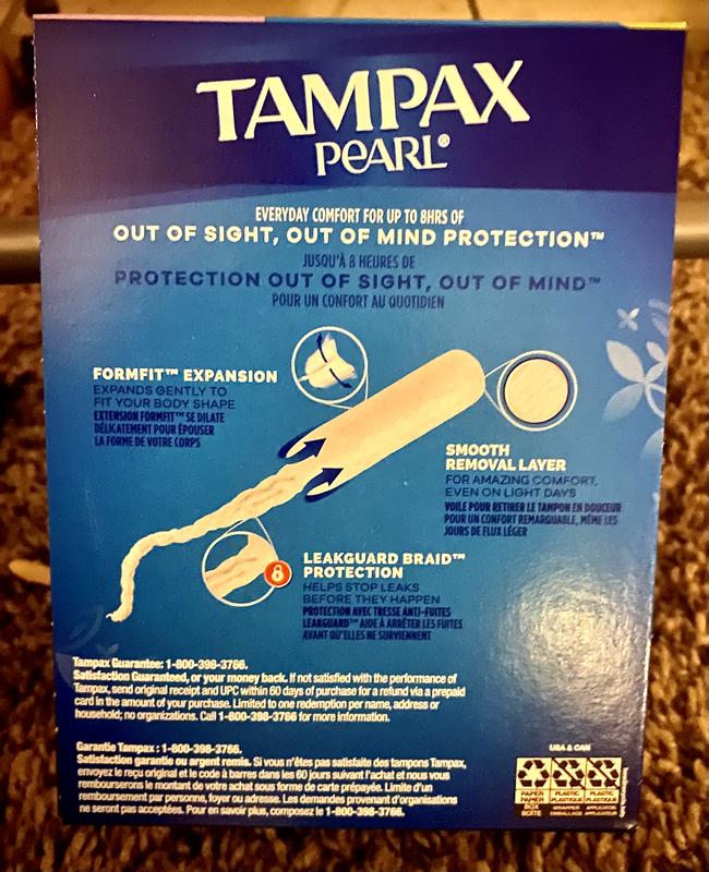 Buy Tampax Pearl Tampons Ultra Absorbency with LeakGuard Braid at