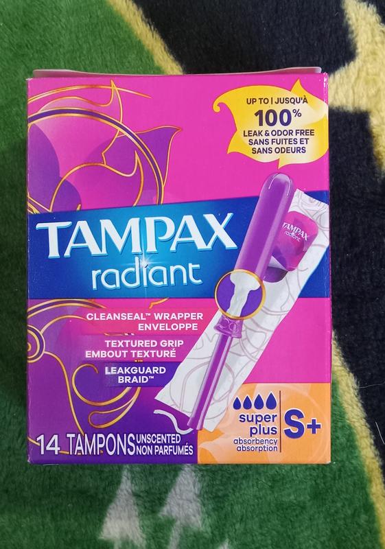 Tampax Radiant: Super Plus Tampons
