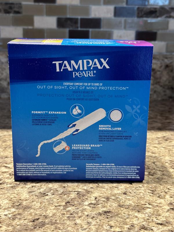 Tampax Tampons, with LeakGuard Braid, Absorbency, 45 Count | Meijer