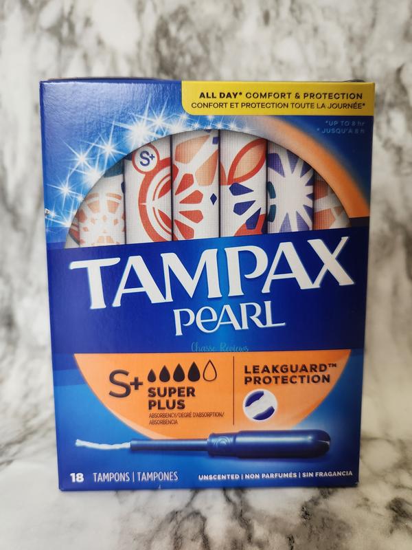 Tampax pearl plastic tampons, ultra absorbency, unscented - 18 ea