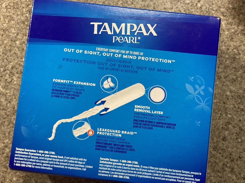 Tampax Pearl Tampons, with LeakGuard Braid, Super Plus Absorbency