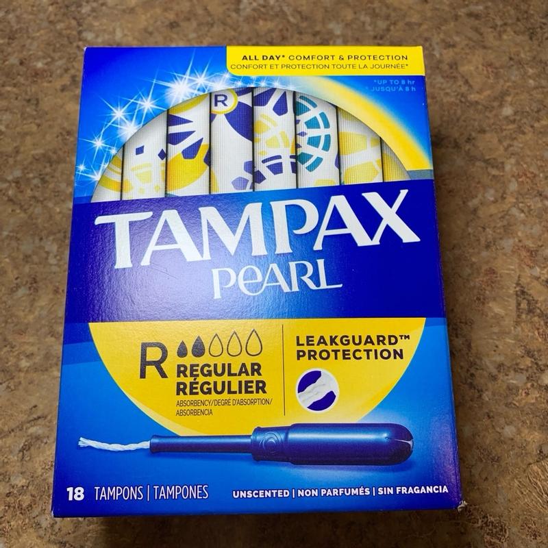 Tampax Pearl Tampons Unscented, Regular Absorbency