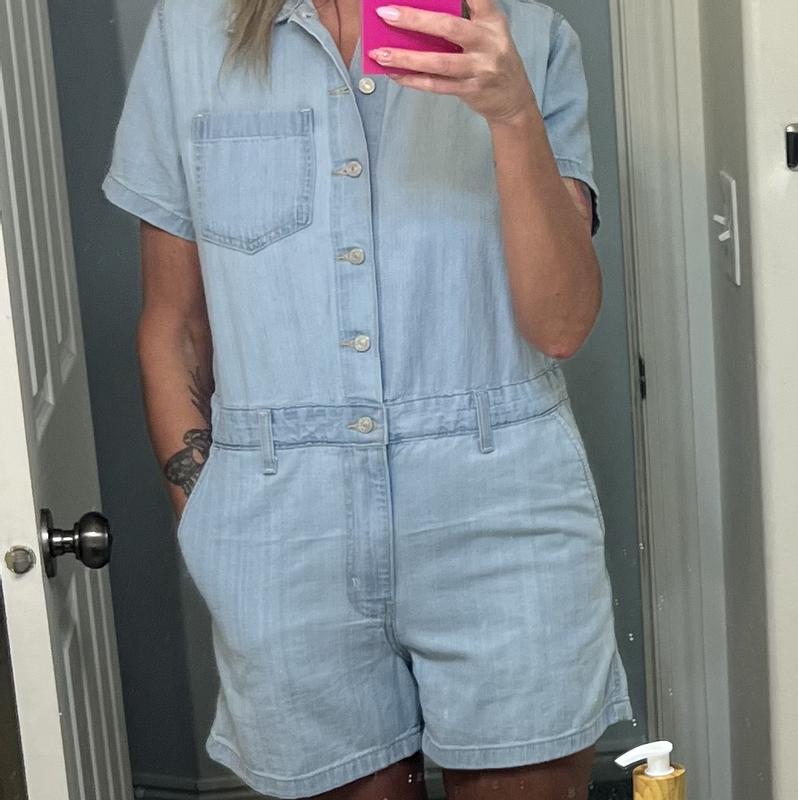 Levis denim romper sales