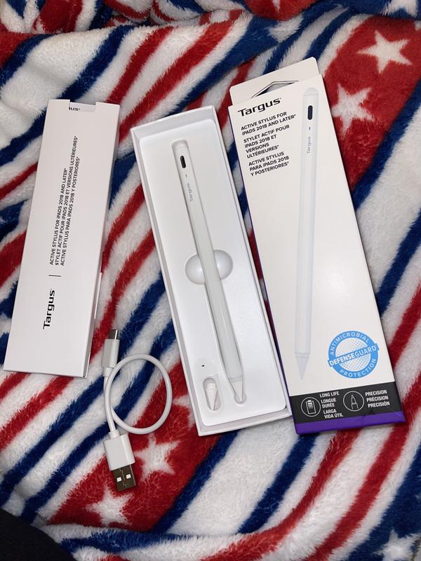 Targus Stilo Attivo Antimicrobico Per IPad - Penna Touch Bianca, Compatibile IOS