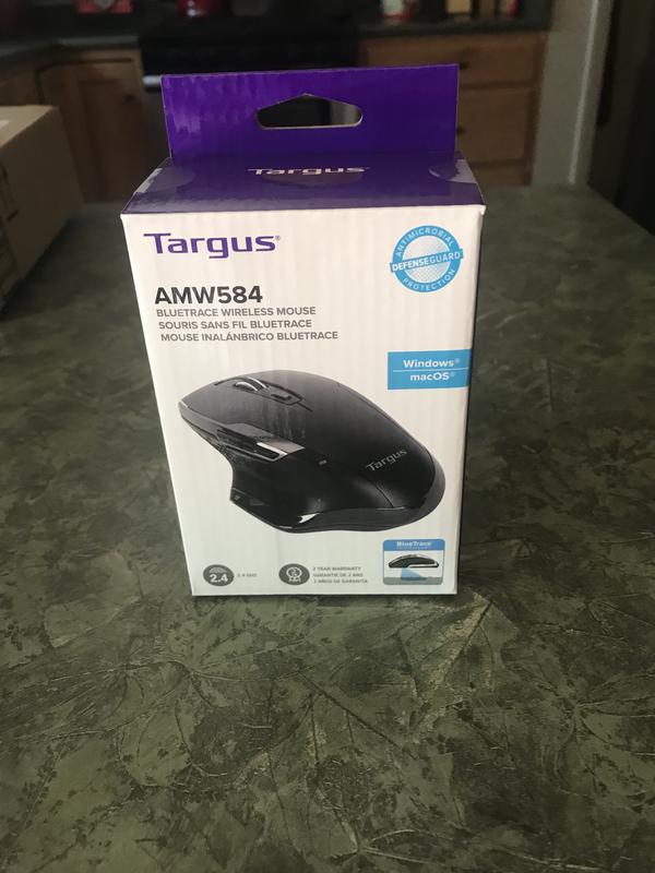 BlueTrace Wireless Ergonomic Antimicrobial Mouse | TARGUS