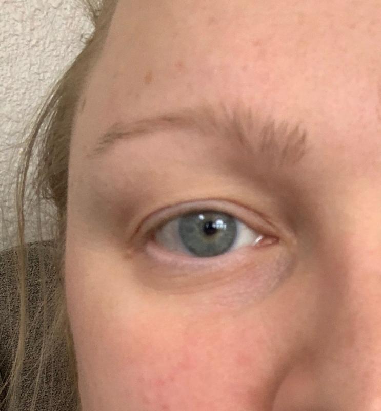 Before - basically no lashes