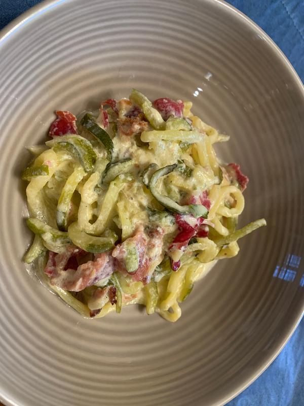 Zoodle Carbonara Tastefully Simple