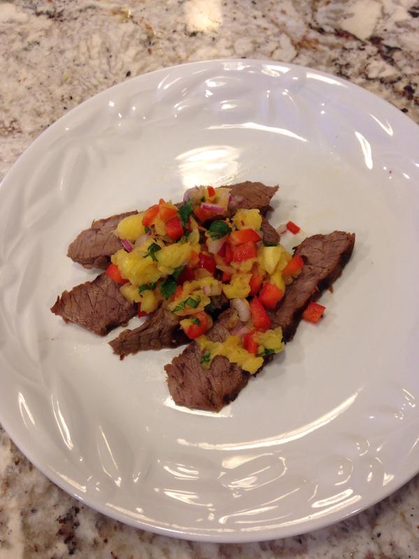 Grilled Flank Steak with Pineapple Salsa Tastefully Simple