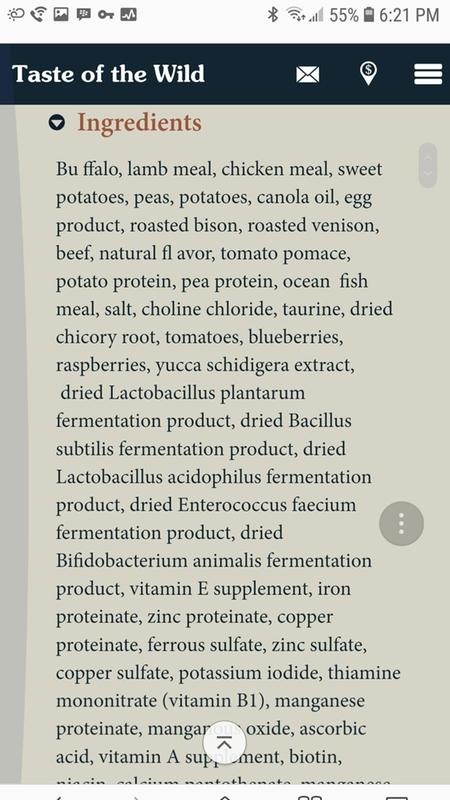 Taste of the outlet wild puppy chart