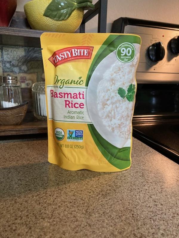  Tasty Bite Arroz basmati orgánico, arroz cocido para microondas,  arroz indio aromático de 8.8 onzas, paquete de 3 : Comida Gourmet y  Alimentos