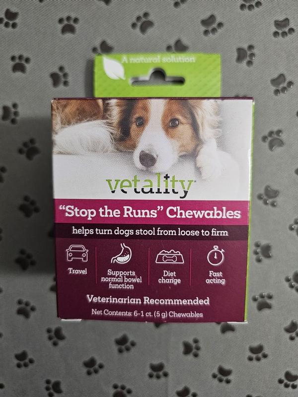 Vetality Stop the Runs Dog and Puppy Chews ct
