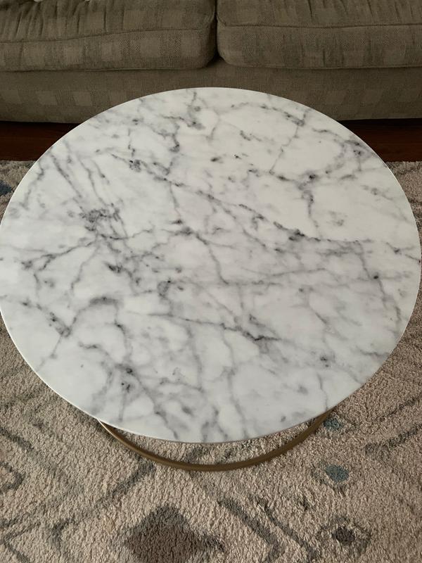 Faux marble top