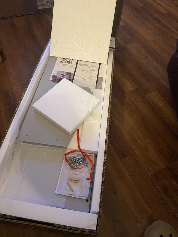 Bookcase was ockaged very well. It ensured that there were no scratches or damage to any of the parts.
