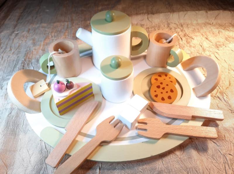 Teamson Kids - Little Chef Frankfurt Wooden Tea set