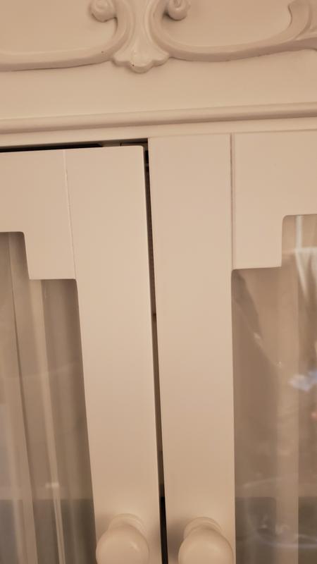 Close up of cabinet doors we even tried switching them