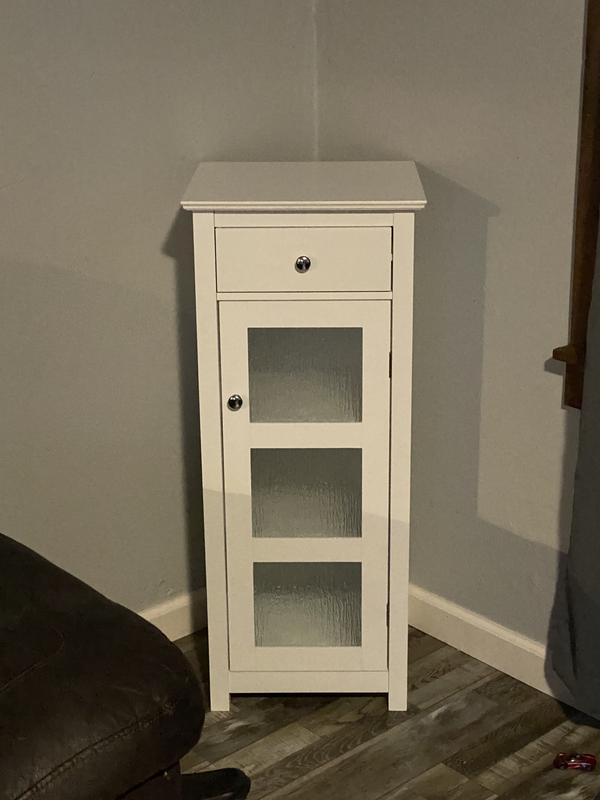 Elegant Home Fashions Dawson Floor Cabinet with Single Door White