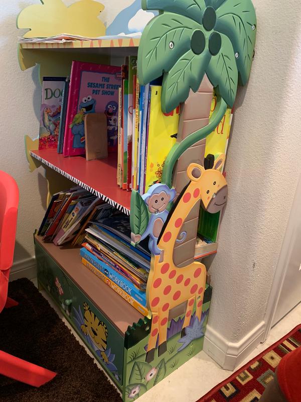 Teamson Kids Sunny Safari Bookcase, Fantasy Fields Sunny Safari Bookcase