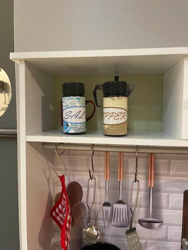 Customer photo for "Well made & super cute play kitchen!"