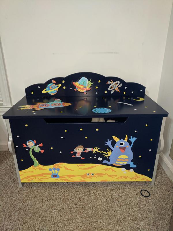 Outer space toy store box