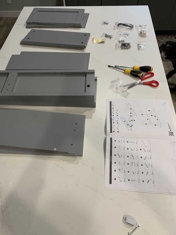 Teamson Home Mercer Mid Century Modern Wall Cabinet.