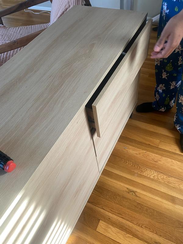 Drawer kept opening, have to slam to close.
