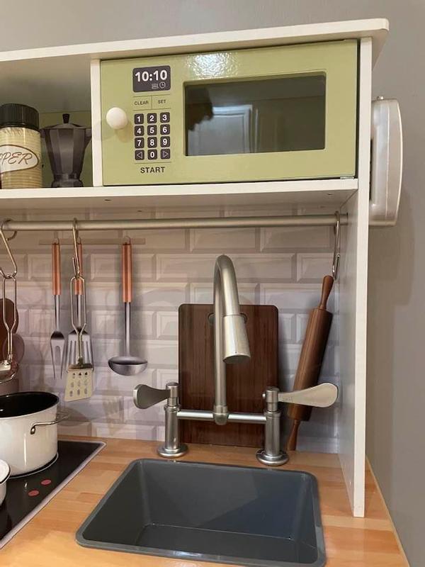 Customer photo for "Well made & super cute play kitchen!"