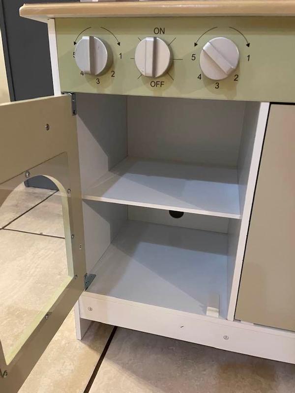Customer photo for "Well made & super cute play kitchen!"