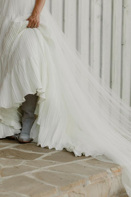 Customer photo for "The dreamiest wedding boot"